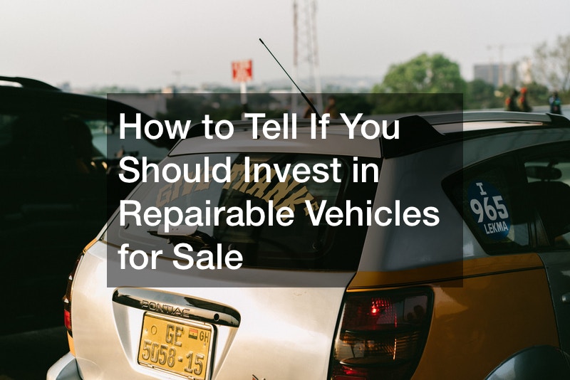How to Tell If You Should Invest in Repairable Vehicles for Sale